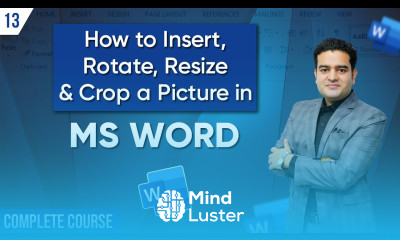 Learn how to Insert Rotate Resize Crop an Image in MS Word Step By Step Tutorial