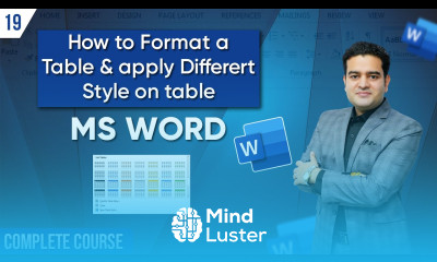 How to Format Tables Apply Different Designs in Ms Word Tips and Tricks