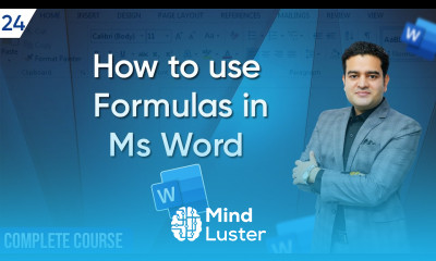 How to Use Formulas in MS Word MS Word Full Course