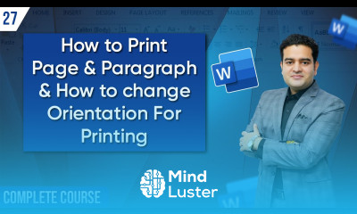How to Print a Particular Page or Paragraph and Set Orientation for Printing in MS Word