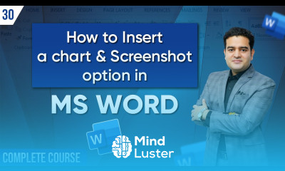 Learn to Insert Charts and Screenshots in MS Word Step By Step Tutorial