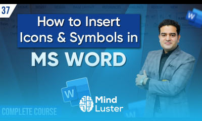 How to Insert Icons in MS Word how To Add Symbols in Word Icon Symbol in MS Word mswordcourse