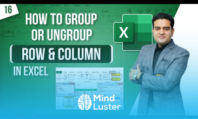 How To Group and Ungroup Rows and Columns in Excel Group and Ungroup in Excel excelcourse