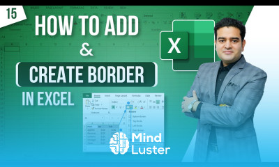 How to Add and Create Borders in Excel MS Excel Course for Beginners msexcelcourse