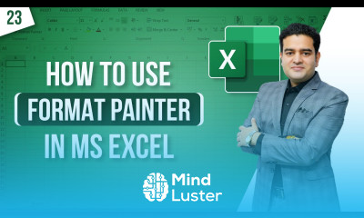 How to use Format Painter in Excel MS Excel Format Painter Shortcut msexcelcourse
