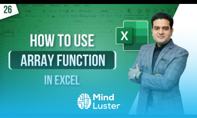 Array Function in MS Excel How To Use Array Formula in Excel arrayfunction msexcelcourse