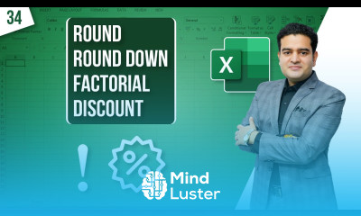 MS Excel Functions Round Round Down Factorial and Discount Explained msexcelcourse