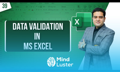 What is Data Validation Excel Data Validation in Excel msexcelcourse datavalidation