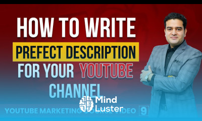 How to Write Best Description for YouTube Channel YouTube Course youtubecourse2023