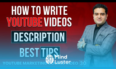 How to Write Best Description for YouTube Video Tips for YouTube Description youtubedescription