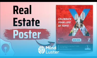 Professional Real Estate Poster Design in CorelDRAW Go Step by Step Tutorial for Beginners