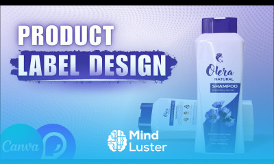 Shampoo Bottle Label Design in Canva Product Packaging Design with Pacdora