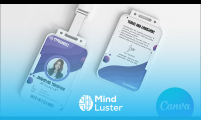 Business Employees Id Card Design using Canva