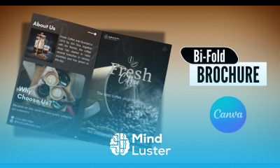 How to make a Bi fold Brochure in Canva Coffee Brochure Design