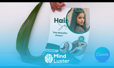 Elegant Beauty Salon Flyer Design in Canva Professional Flyer