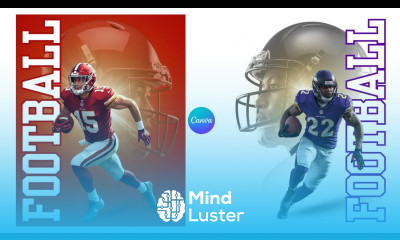 How to Make a Football Poster in Canva Double Exposure Game Day Flyer