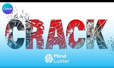 Secret Canva Trick 3D Cracked Mirror Text Masking Tutorial 2026