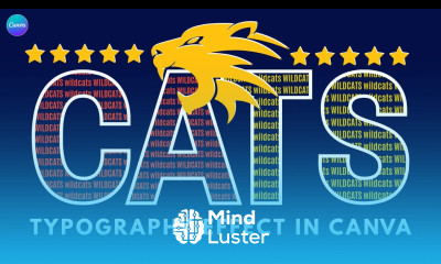 How to Put Text into Letter Frames in Canva Wildcats Poster