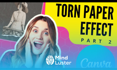 How To Make Torn Paper Effect In Canva Ripped paper Effect Trendy Instagram Effect Part 2