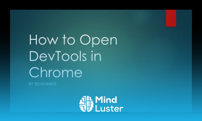 how to open Devtools developer tool in Chrome Quickly