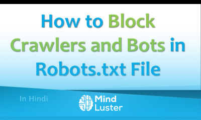 How to Block Crawlers and Bots in Robots txt File from Accessing Entire Website Hindi