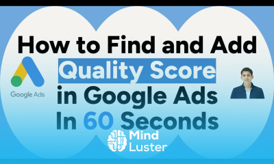 How to Find and Add Quality Score in Google Ads Keywords Search terms
