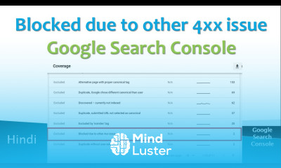 Blocked due to other 4xx issue Google Search Console Hindi