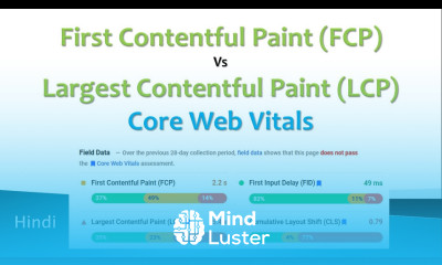 First Contentful Paint FCP Vs Largest Contentful Paint LCP Core Web Vitals Hindi