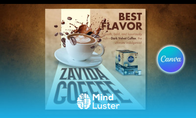Creative COFFEE AD POSTER Design with Canva