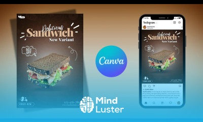 Advertising Food Poster Design in Canva Instagram Ads Poster