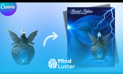 Perfume Advertising Poster Design in Canva Product Manipulation Product Commercial