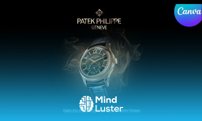Branded Luxury Watch Ad Poster in Canva