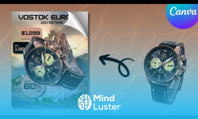 Create a Watch Advertising Poster in Canva Pro ad Design Product Commercial