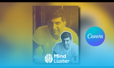 Unique Poster Design in Canva Canva Tutorial Ratan Tata