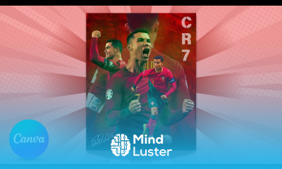 How to Create Professional Sports Poster Design using Canva UR Cristiano Ronaldo