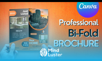 Professional Bi Fold Brochure in Canva Real Estate Brochure Design Brochure canva brochure