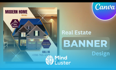 Real Estate Banner Design in Canva Real Estate Poster