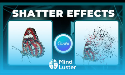 How to create Butterfly Shatter Effect in Canva Dispersion Effect Splatter Effect full Tutorial