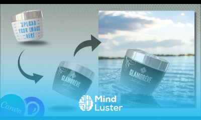 Cosmetic Product Label Design using Canva Pacdora Make AI Background for Product Image