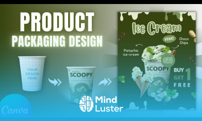Product Packaging and Advertising Poster Design in Canva Logo Package Design Full Process