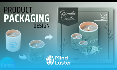 Product Packaging and Ads Poster Design in Canva Logo Package Design Full Process
