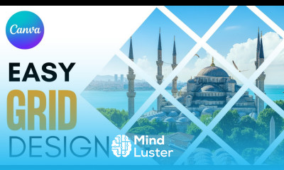 Easy Grid Design Tutorial in Canva Fragment Images with shapes