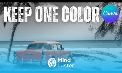 Keep One Color in Black White Image Canva Tutorial