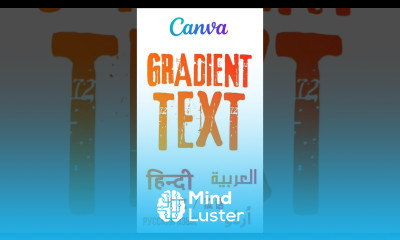 Gradient Text in Canva for Any Language canva graphicdesign