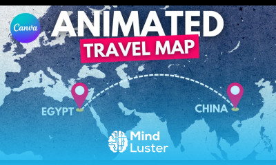Travel Map Animation in Canva