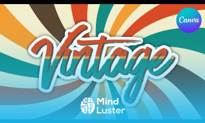 Vintage Retro Text Effect Tutorial in Canva