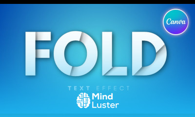 Canva Typography tutorial Folded Paper Text Effect in Canva