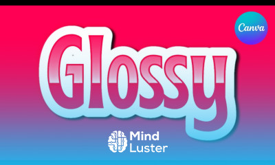 Glossy Text Effect in Canva Canva Text Effect Tutorial