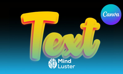 Canva Typography Tutorial 3D Text Effect Style