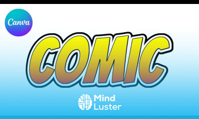 Comic Cartoon Text Effect in Canva